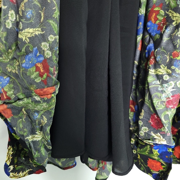 ALICE & OLIVIA Chelsea Palace Smocked Neck Floral Halter Mini Dress Sz.0 (NWT) - Picture 9 of 15